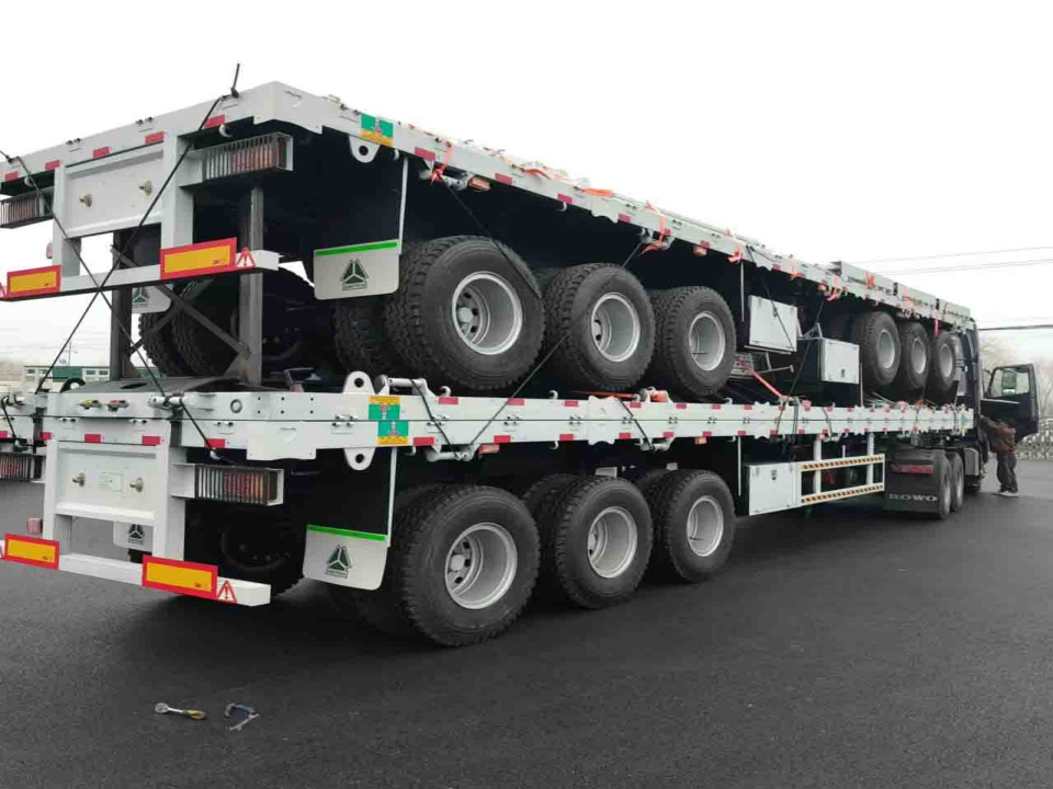 Derun 3 Axles Fence Trailer Semi akan dihantar ke Ethiopia
