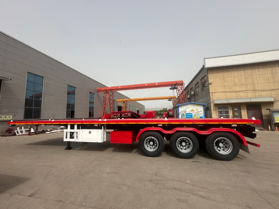 Kenderaan Derun berjaya mengeksport 3 set trailers separa flatbed ke Republik Dominika