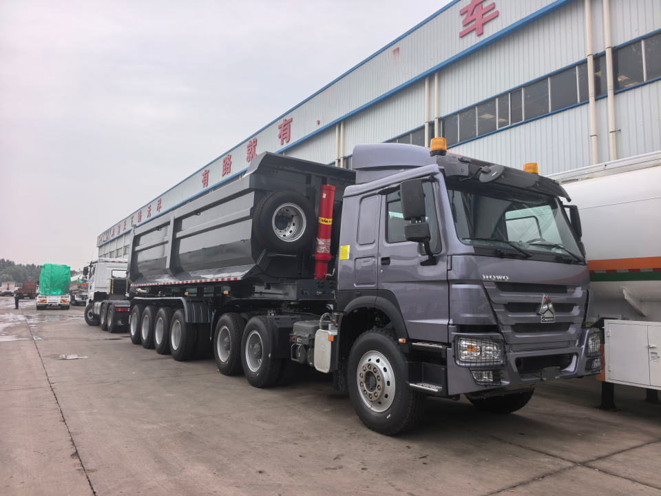 Treler Dump Vehicle Derun berjaya dihantar ke Algeria
