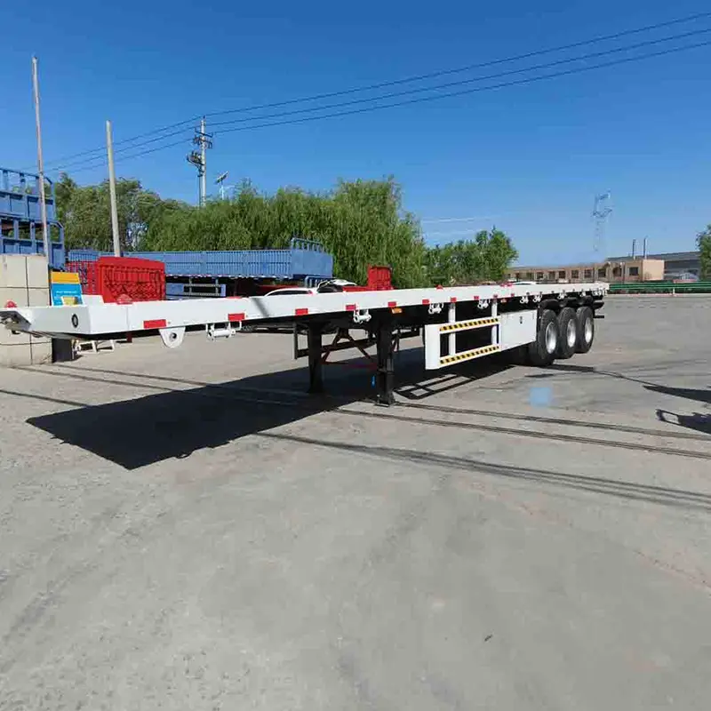 3 treler separuh gandar flatbed yang direka untuk Tanzania