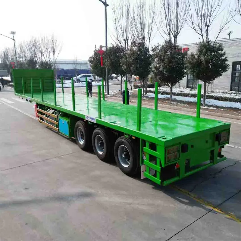 40 kaki treler separuh flatbed yang direka untuk Asia Tengah
