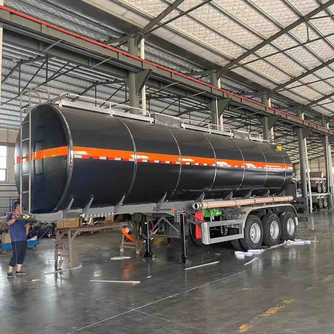 Derun Tri-Gandar 36CBM Tank Asphalt Tank Semi Trailer