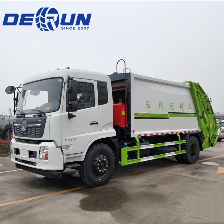 Dongfeng 4x2 trak pemampat sampah enam roda